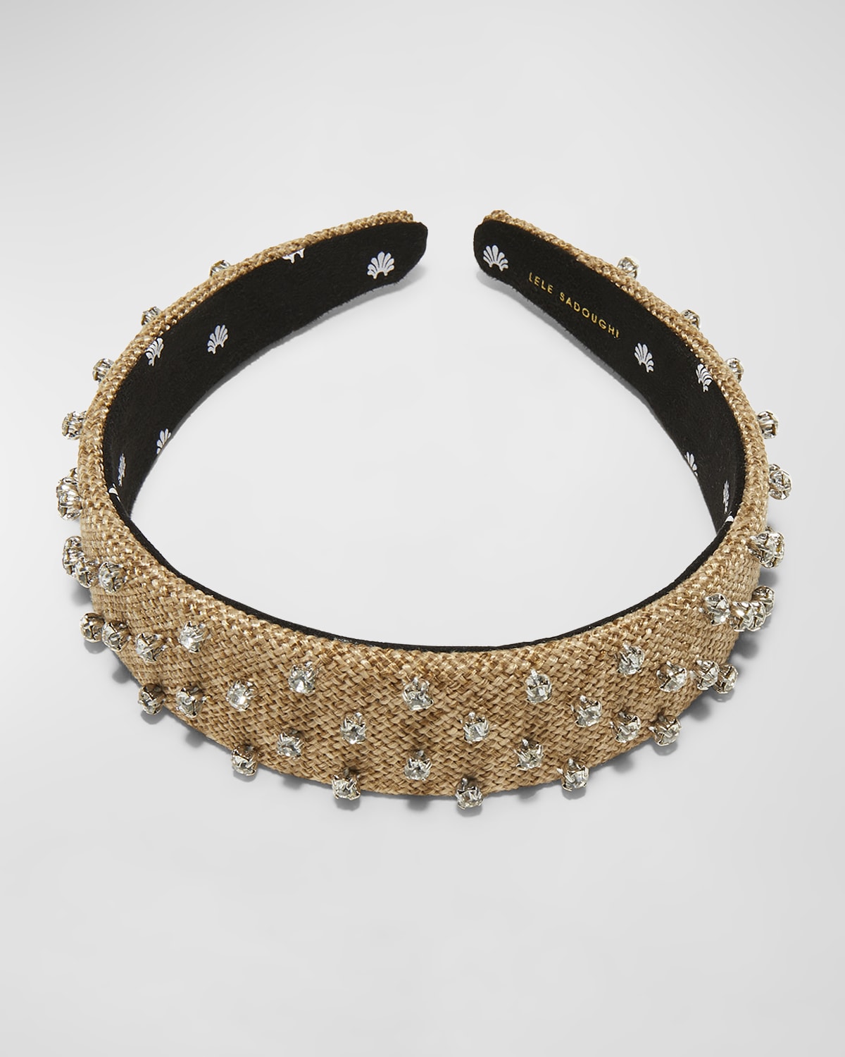 Lele Sadoughi Bessette Embellished Woven Headband