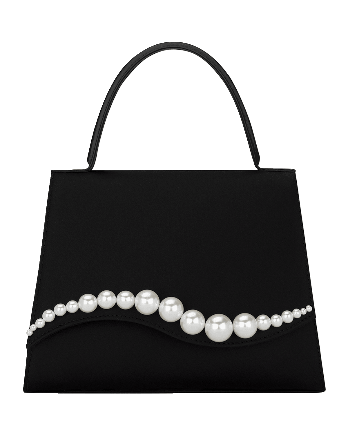 MACH & MACH Sirene Pearly Satin Top-Handle Bag