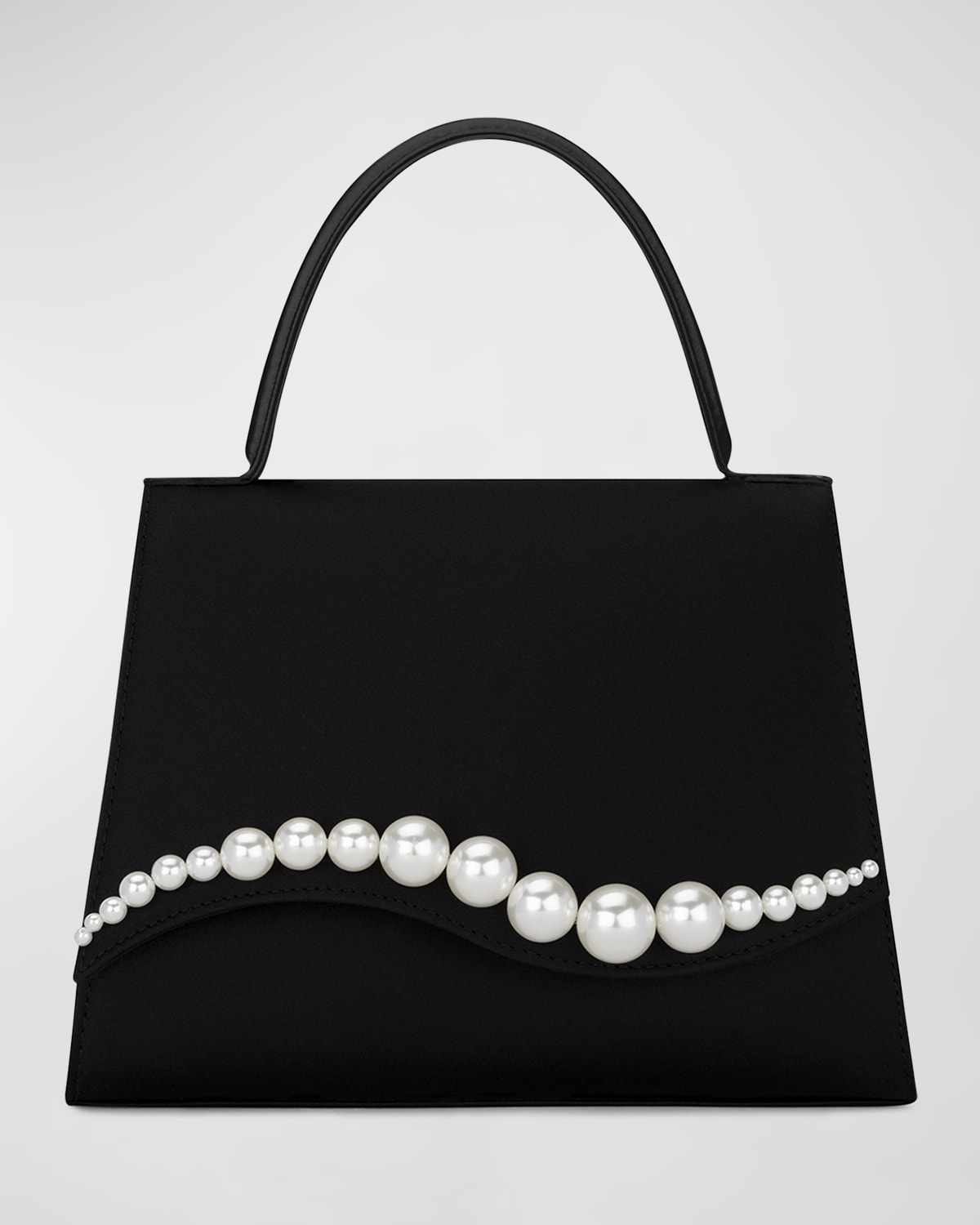 MACH & MACH Sirene Pearly Satin Top-Handle Bag