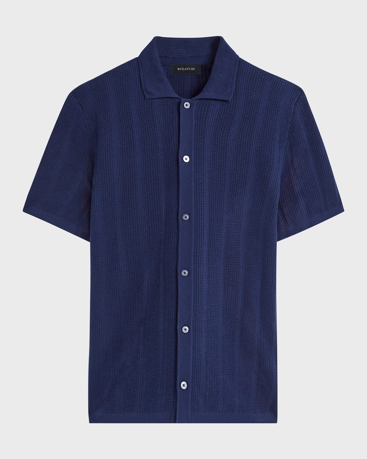 Bugatchi Men's Full-Button Polo Sweater