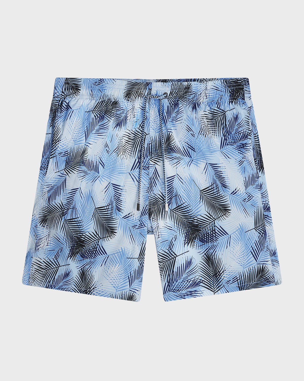 Bugatchi Men's Cosmo Leaf-Print Swim Trunks
