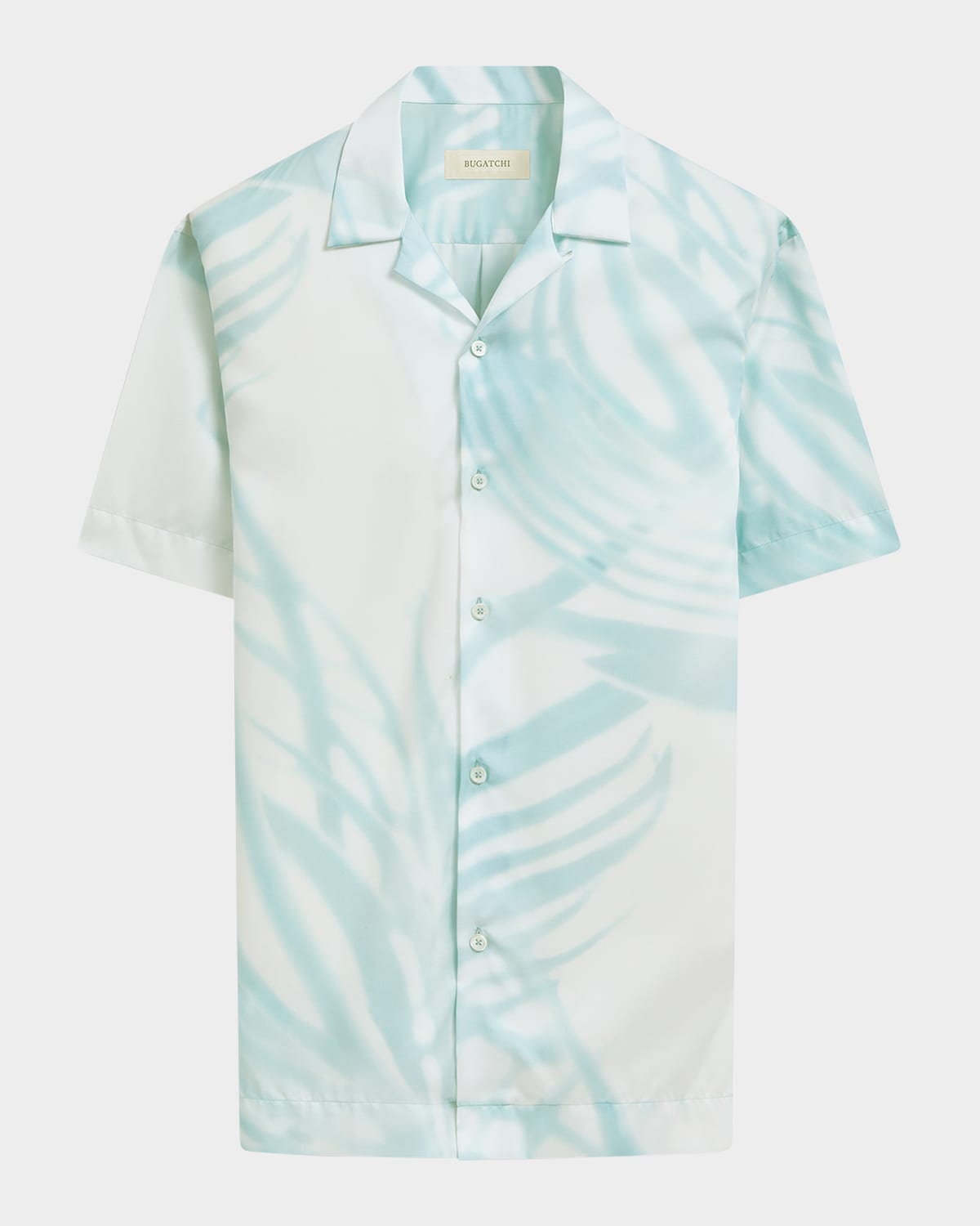 Bugatchi Men's Jackson Shaped Lyocell Camp Shirt