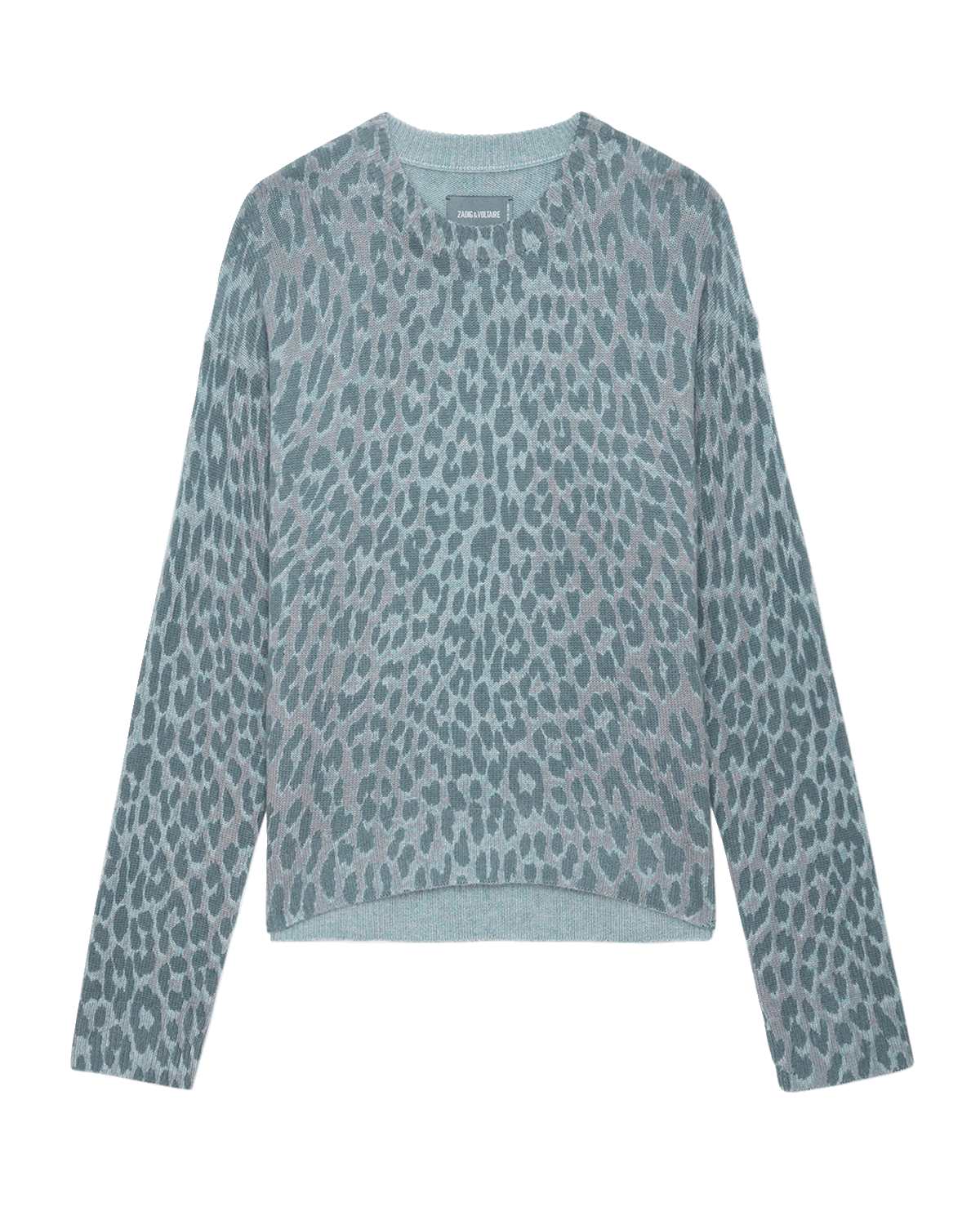 Zadig & Voltaire Markus Leopard-Print Cashmere Sweater