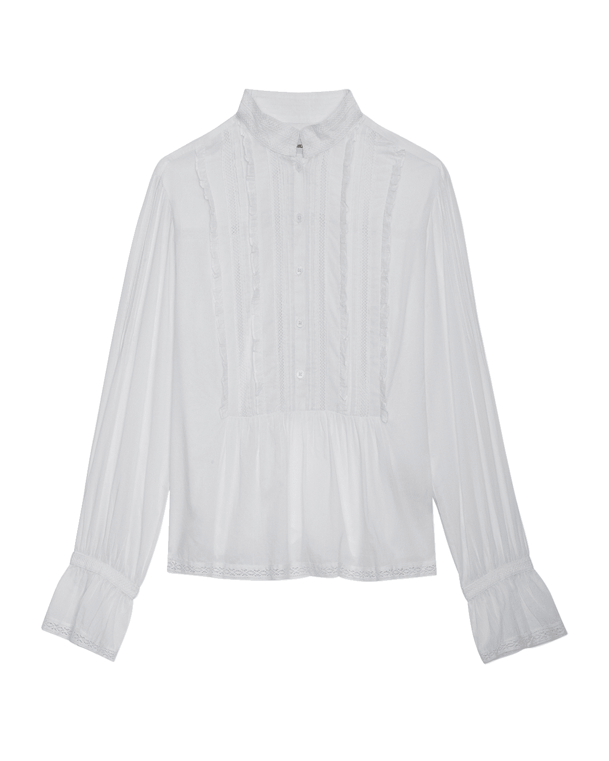 Zadig & Voltaire Tricia Embroidered Cotton Blouse