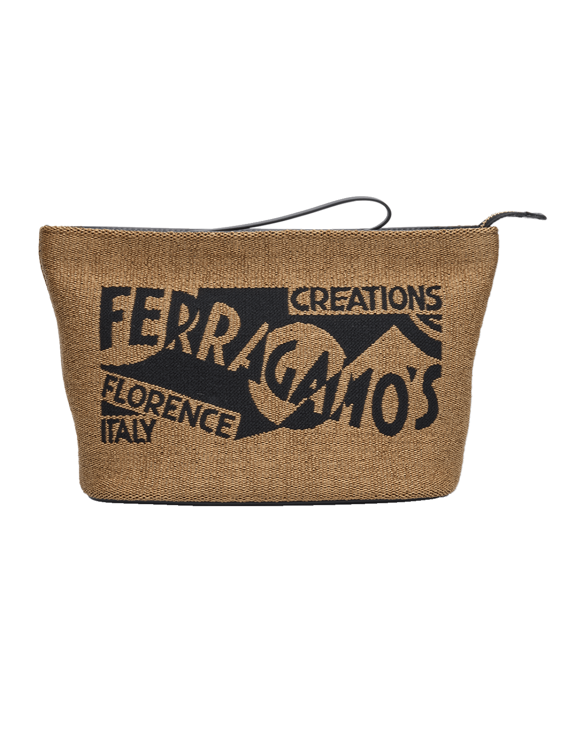Ferragamo Logo Zip Pouch Bag