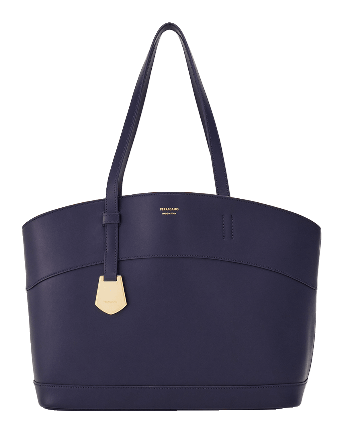 Ferragamo Charm Medium Leather Tote Bag