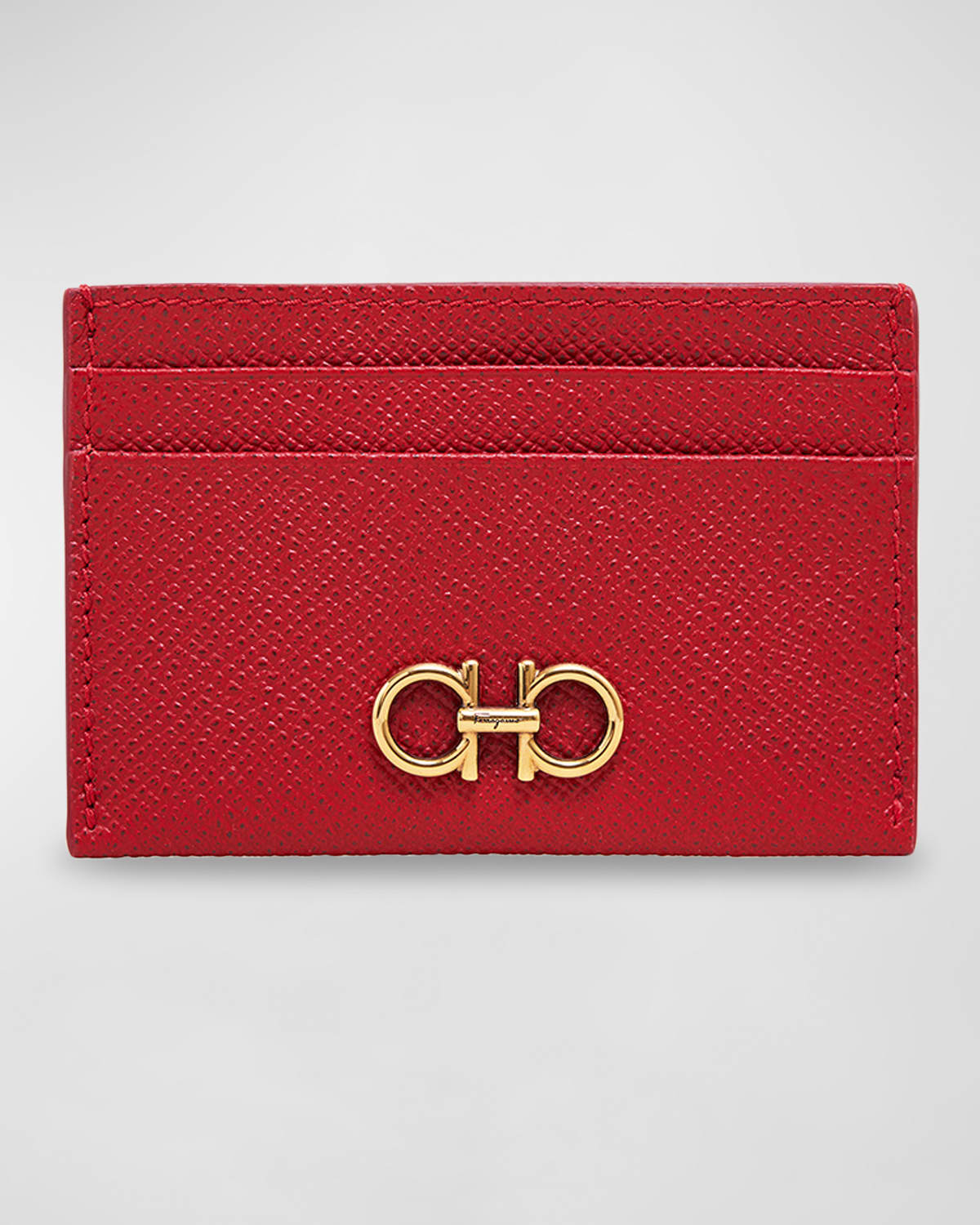 Ferragamo Gemini Leather Card Holder