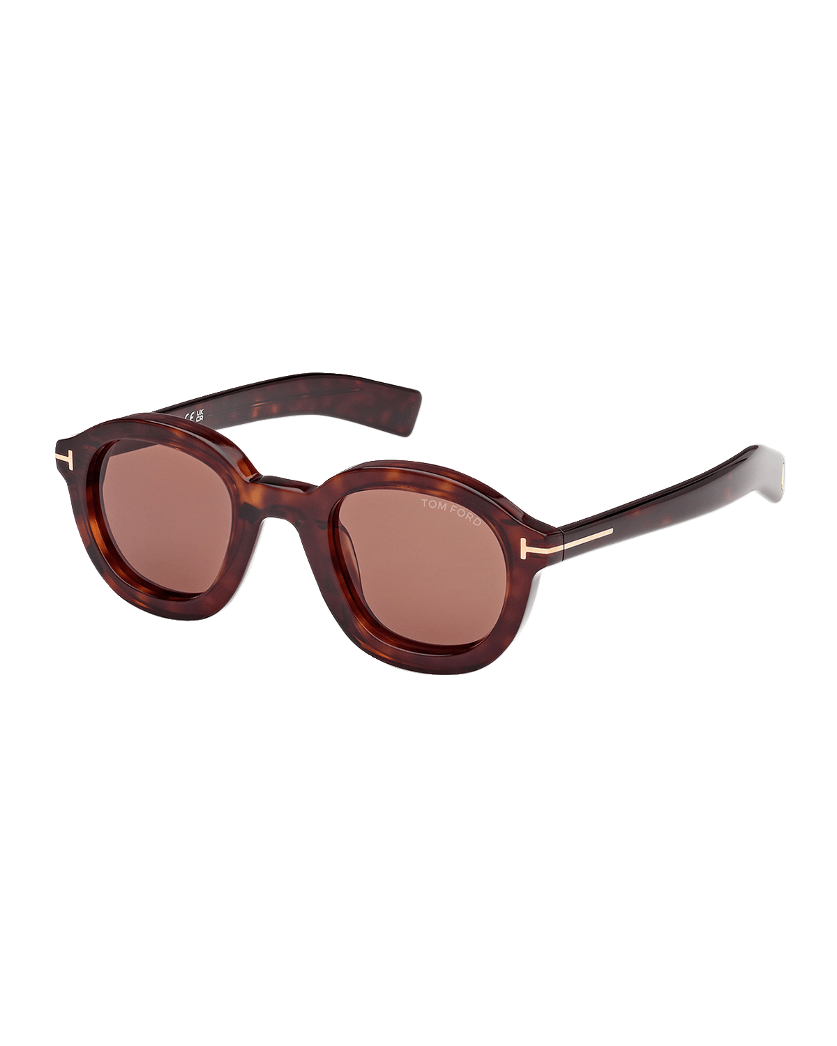TOM FORD Men's Raffa Acetate Round Sunglasses
