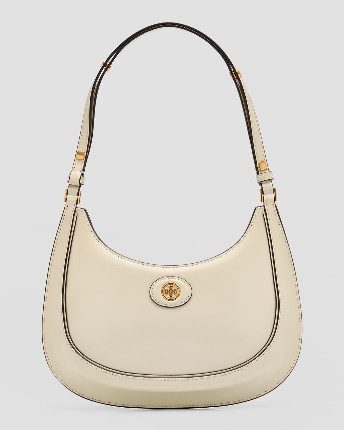 Tory Burch Robinson Crescent Leather Convertible Shoulder Bag