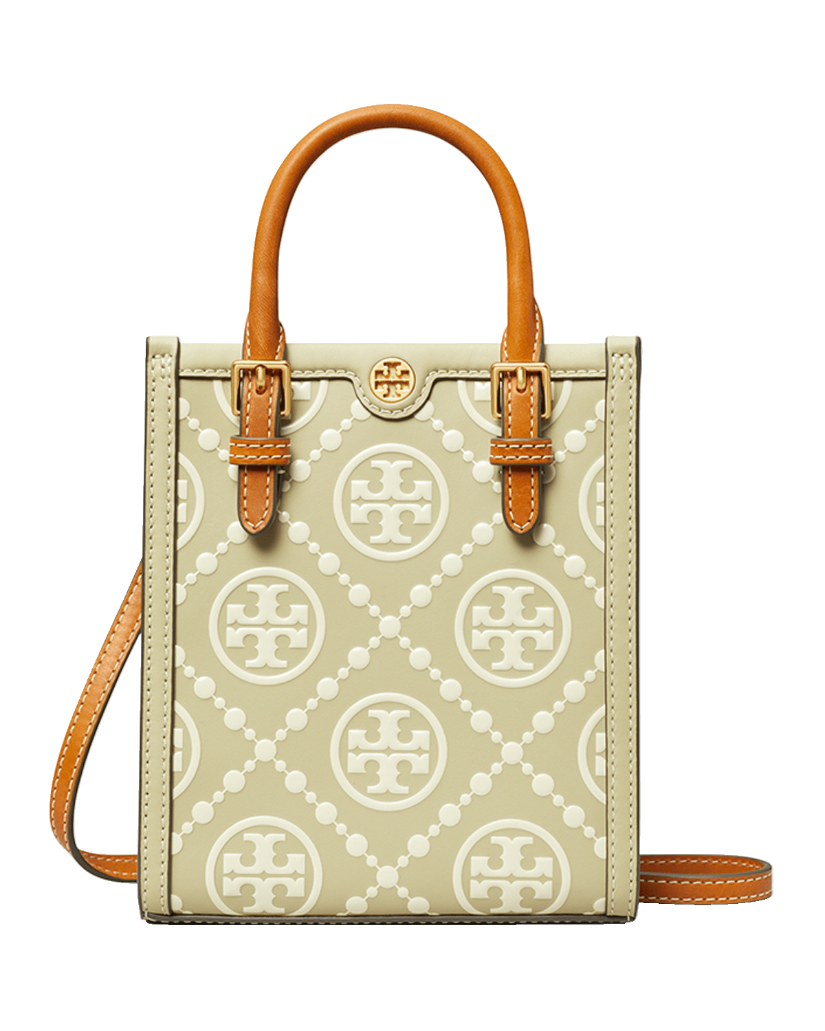 Tory Burch Mini T Monogram North-South Tote Bag