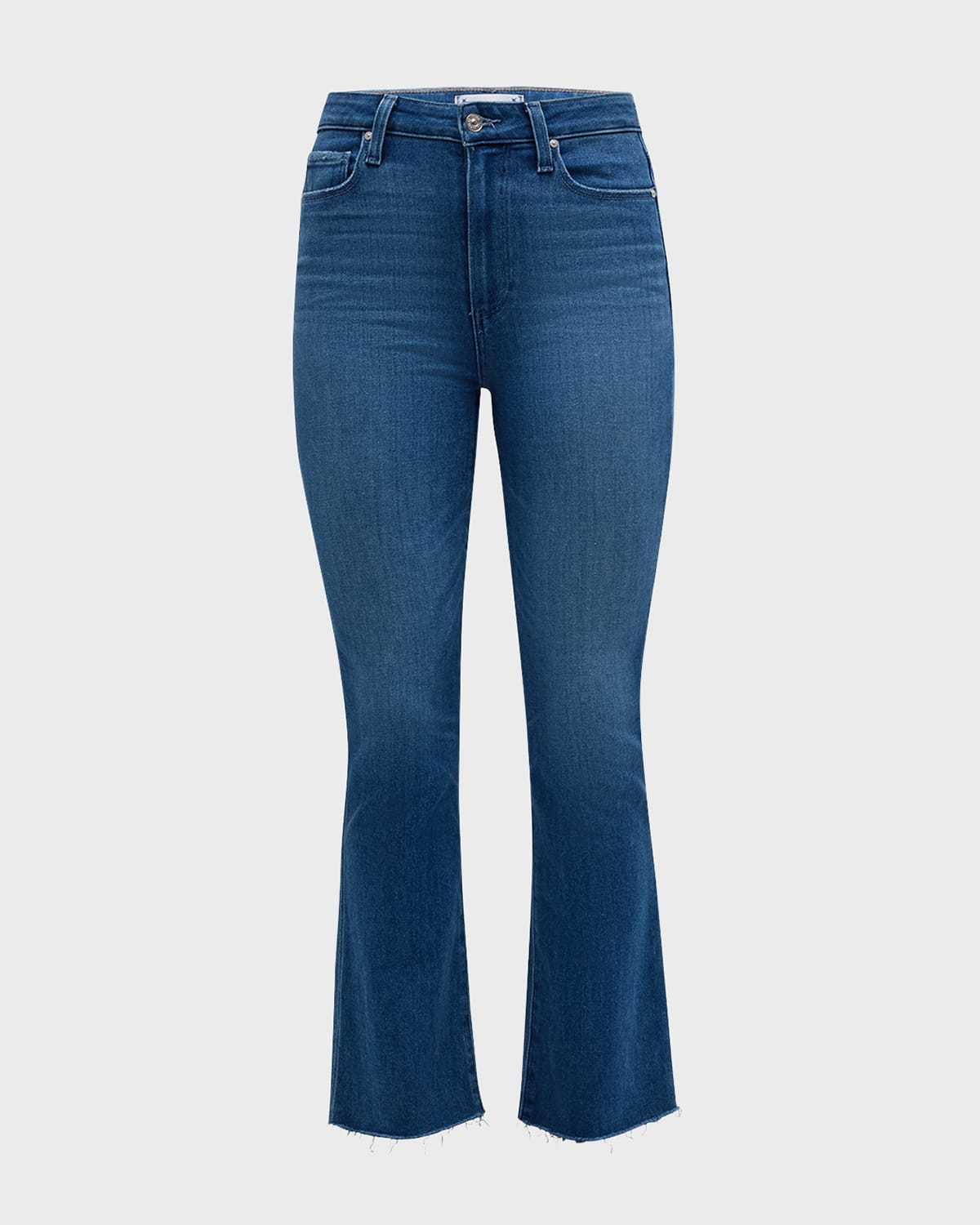 PAIGE Claudine Raw Hem Flare Jeans