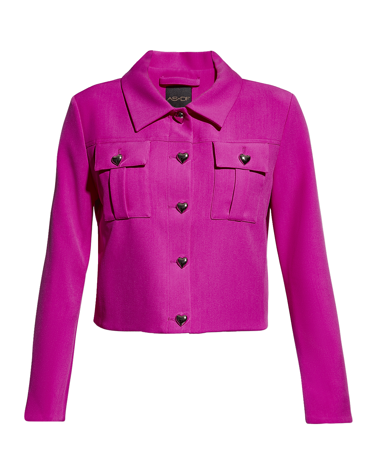 AS by DF Tasha Heart Button-Front Jacket