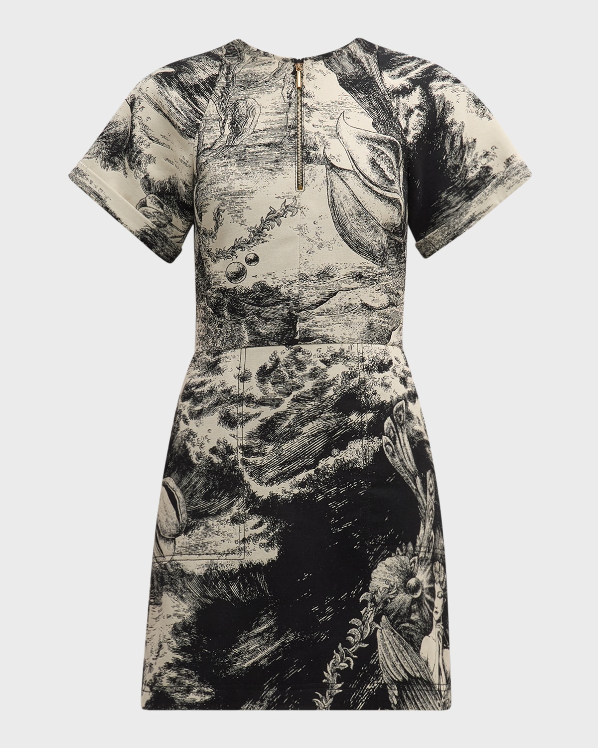 Jason Wu Collection Oceanscape Jacquard Mini Dress