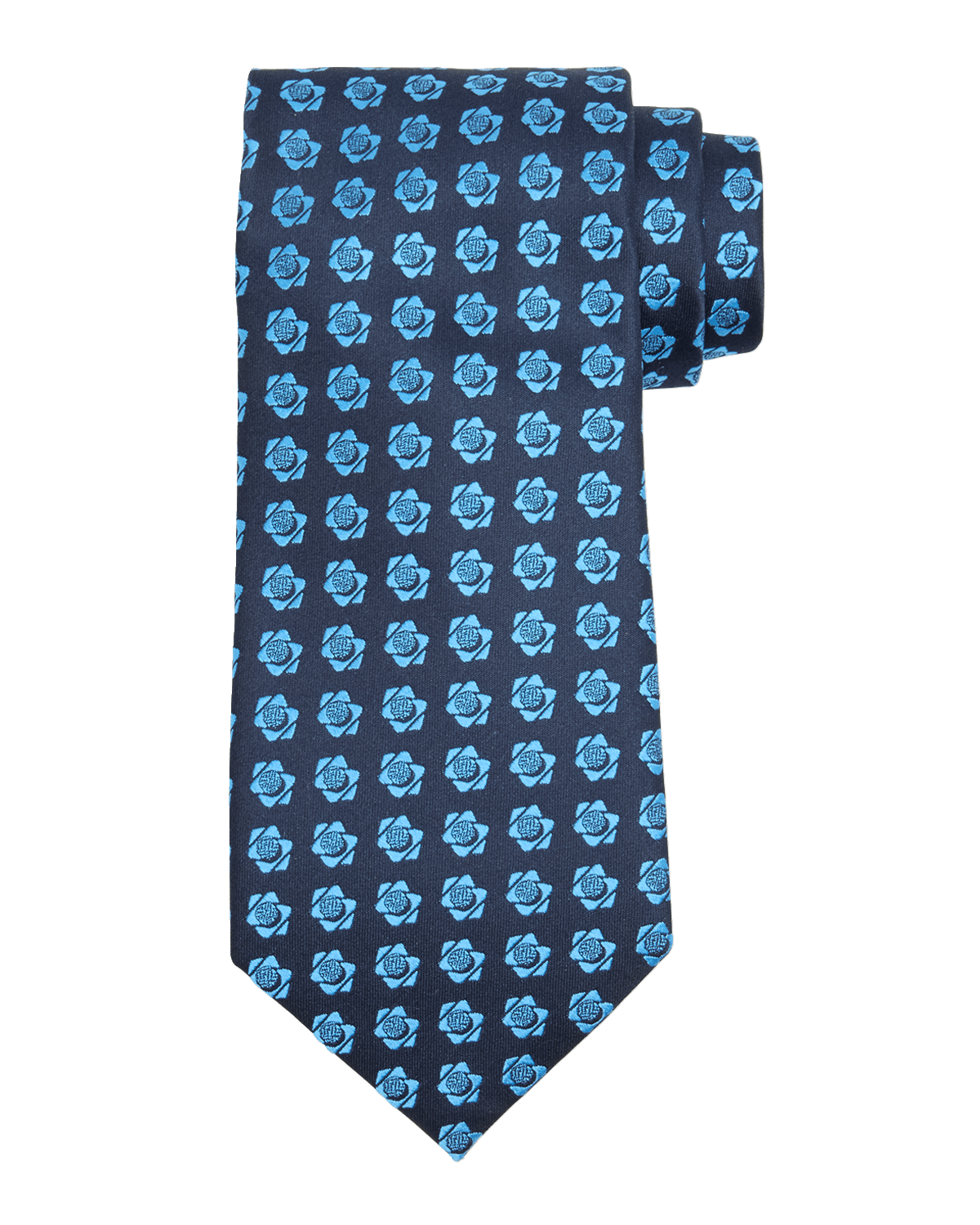 Charvet Men's Silk Floral Jacquard Tie
