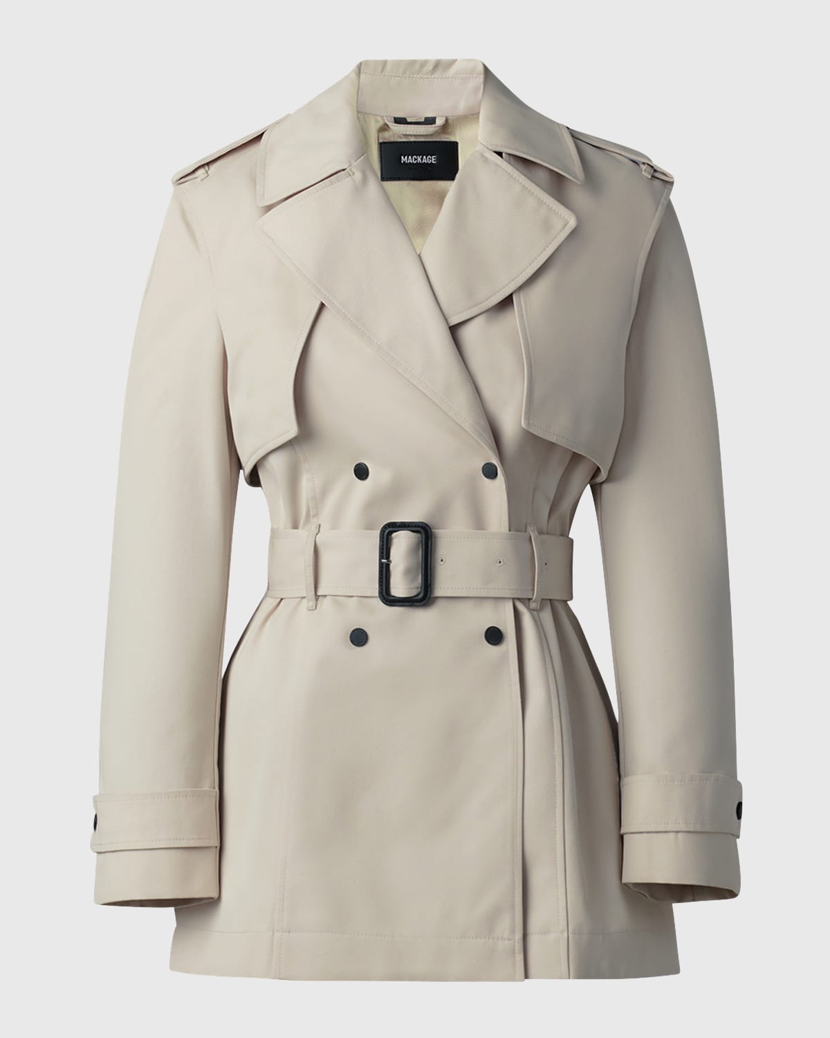 Mackage Adva Mid-Length Belted Trench Coat