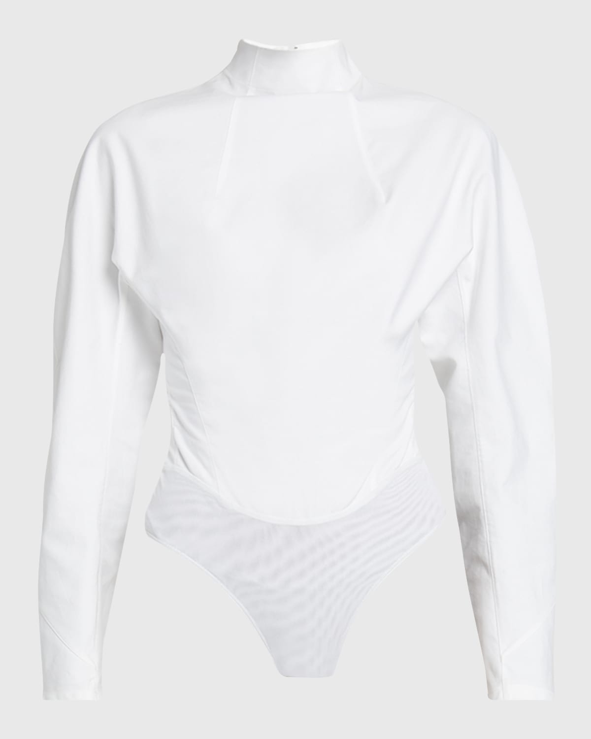 ALAIA Cinched Long-Sleeve Top