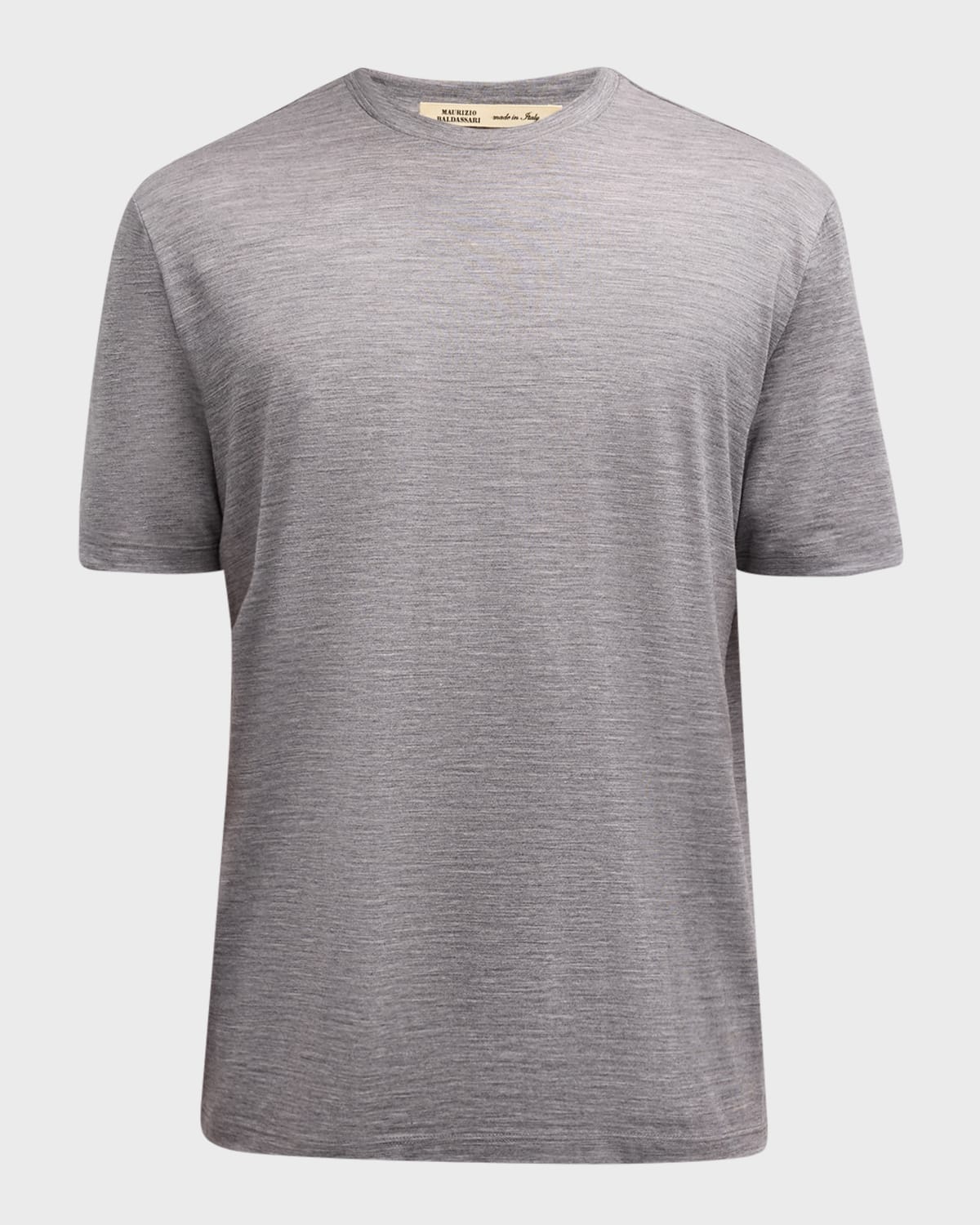 Baldassari Men's Reda Active Wool Crewneck T-Shirt