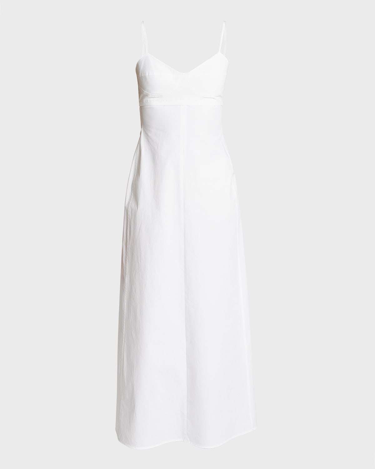 Victoria Beckham Cami Sweetheart-Neck Cotton Maxi Dress