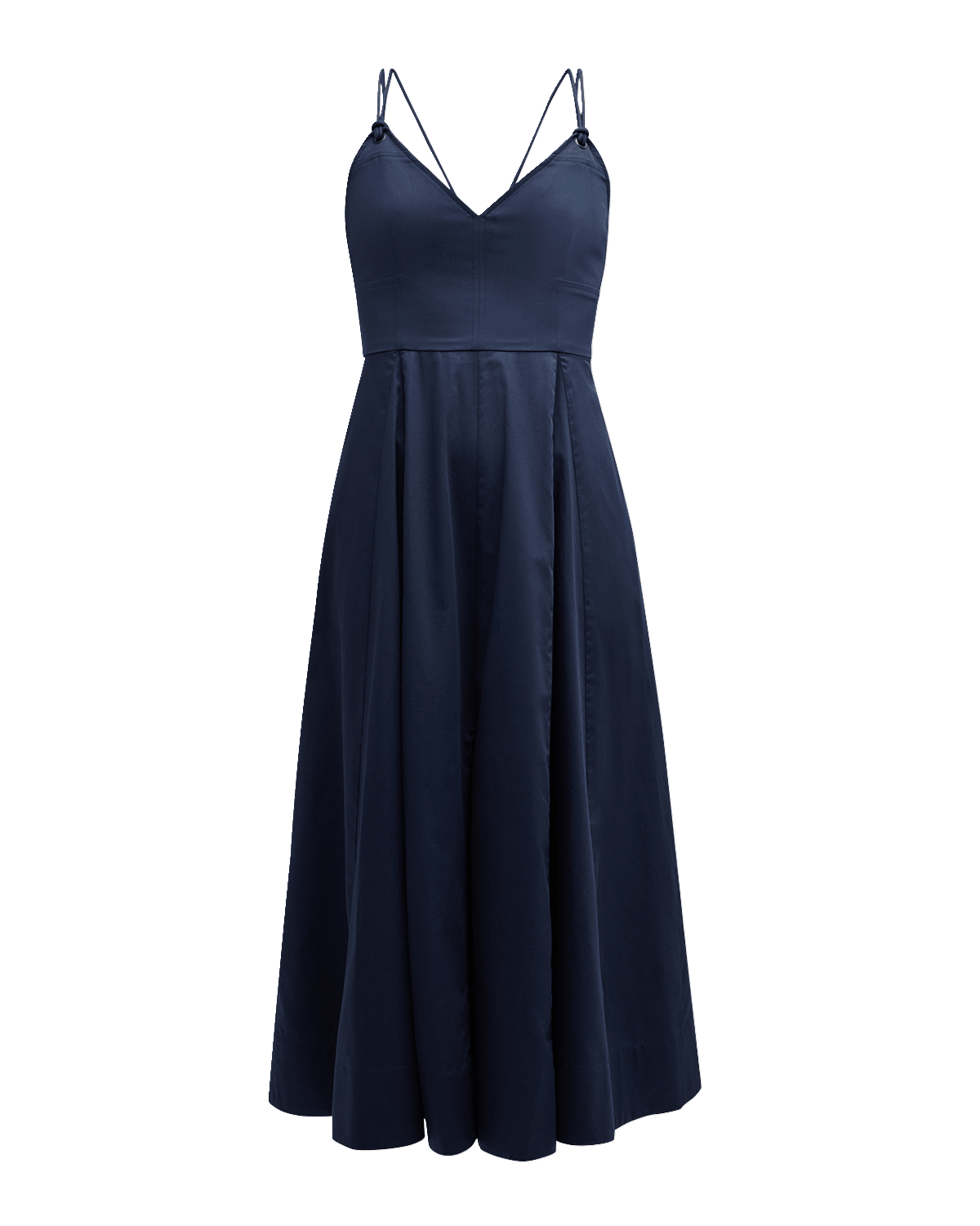 La Ligne Lace-Up Maxi Dress