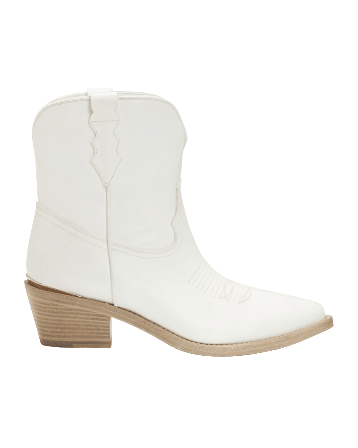 Partlow Julia Leather Western Ankle Booties