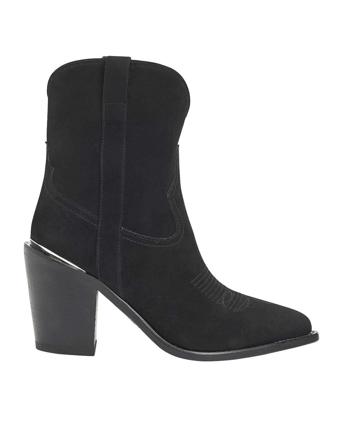 Partlow Leigh Anne Suede Western Ankle Booties