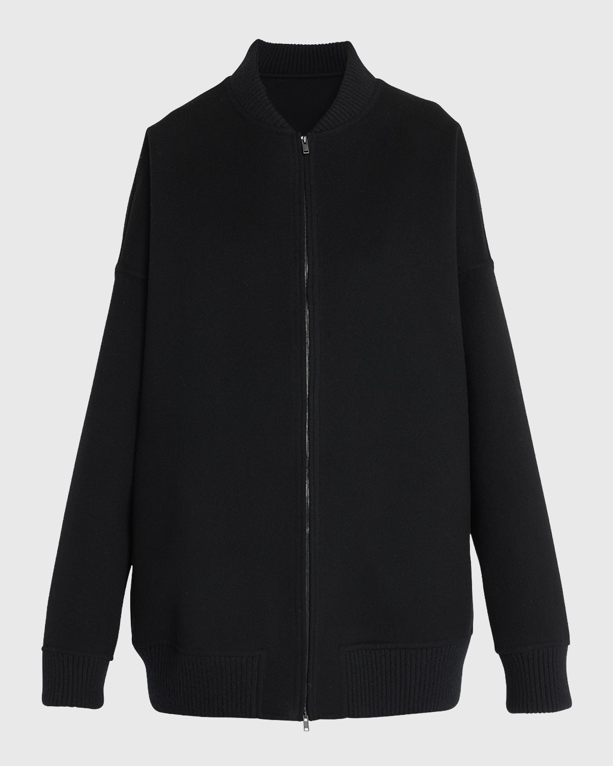 THE ROW Daxton Cashmere Oversized Bomber Jacket