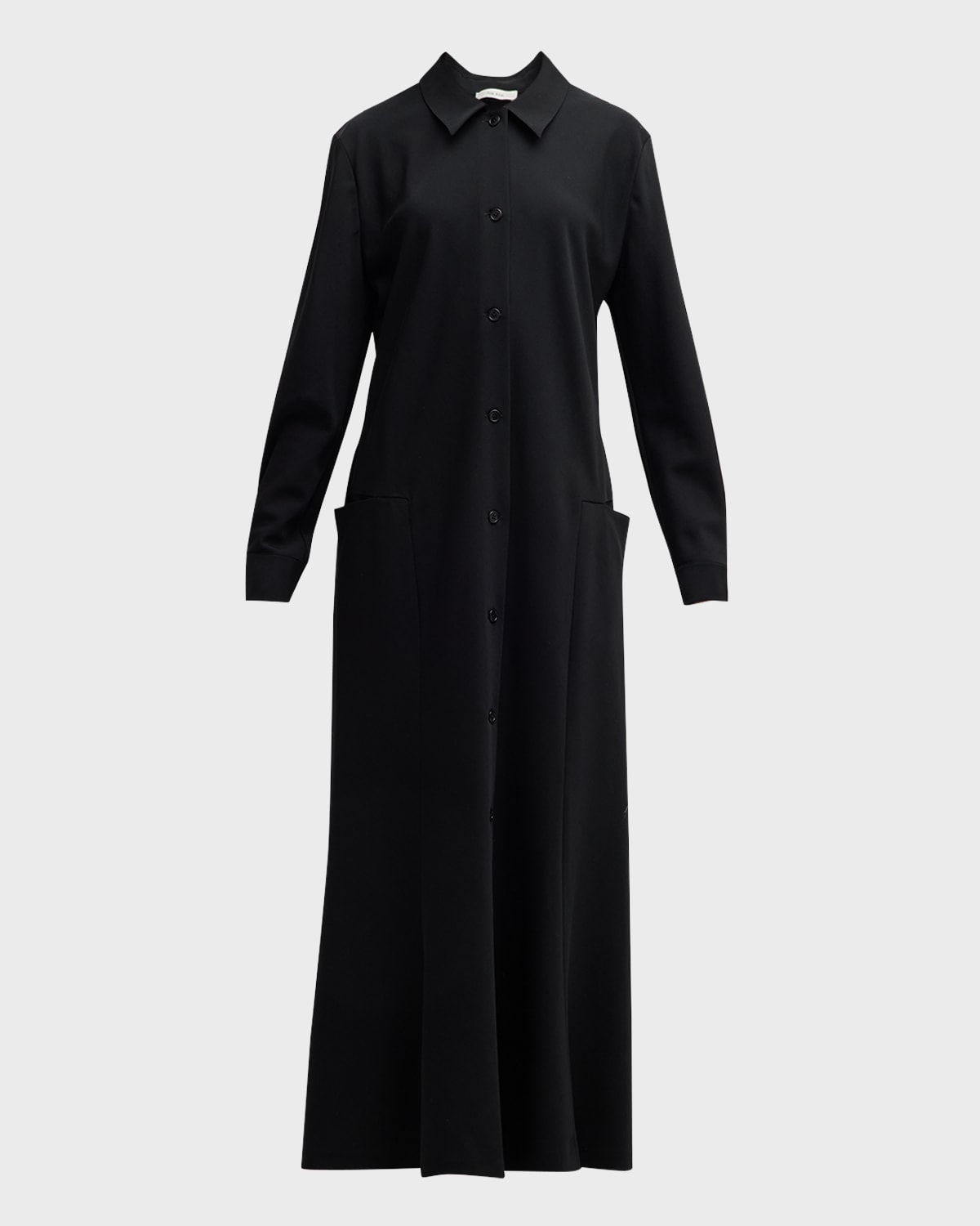 THE ROW Myra Long-Sleeve Maxi Shirtdress