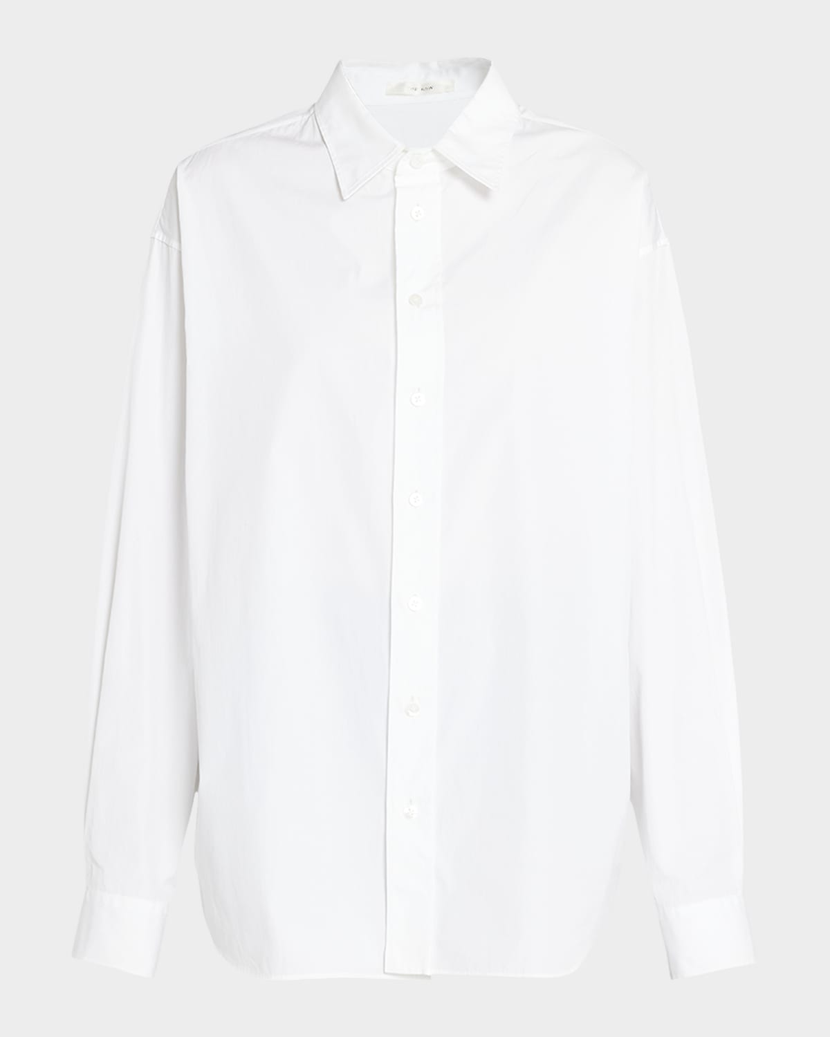 THE ROW Penna Long-Sleeve Collared Cotton Shirt