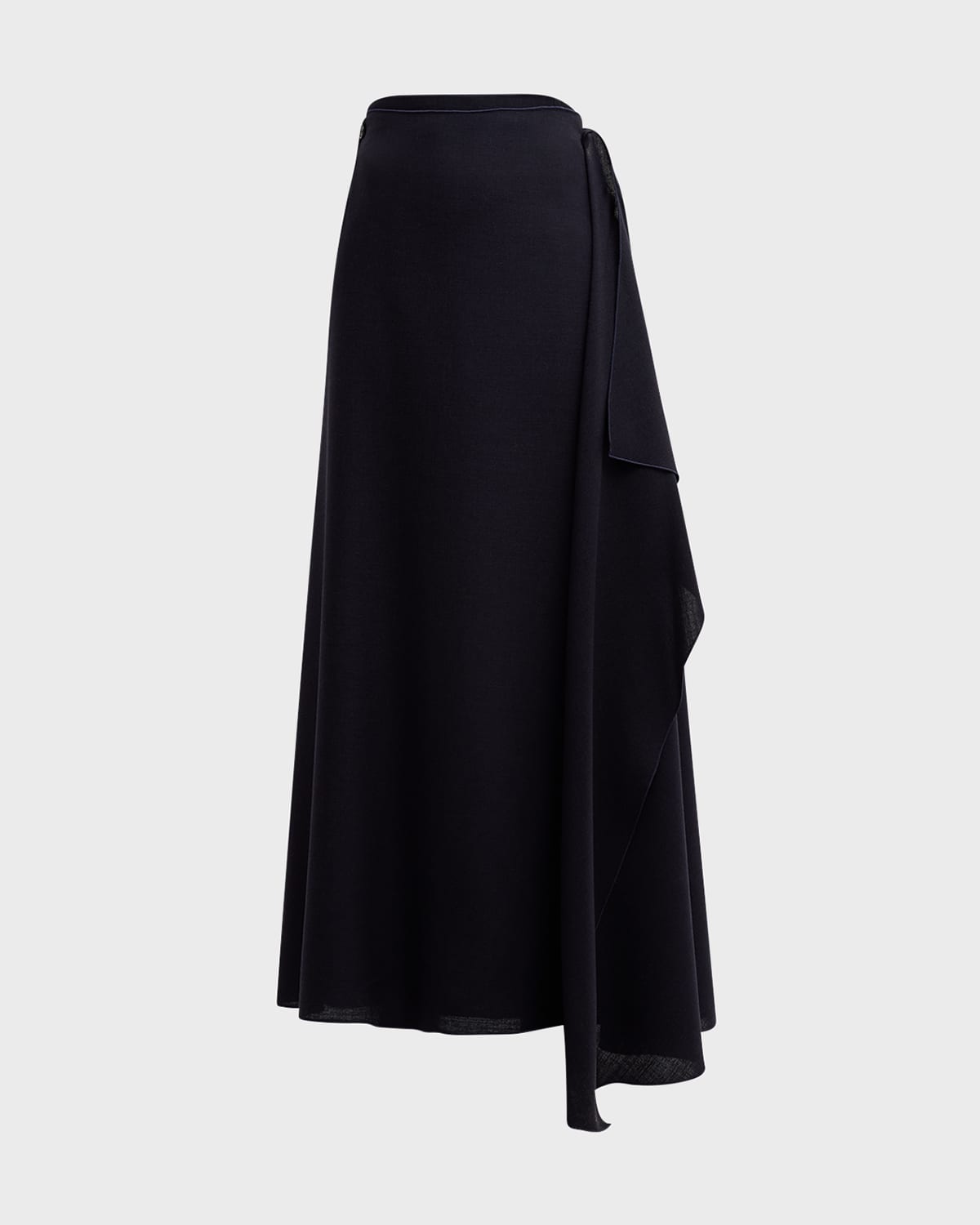 THE ROW Osiride Draped Wrap Maxi Skirt