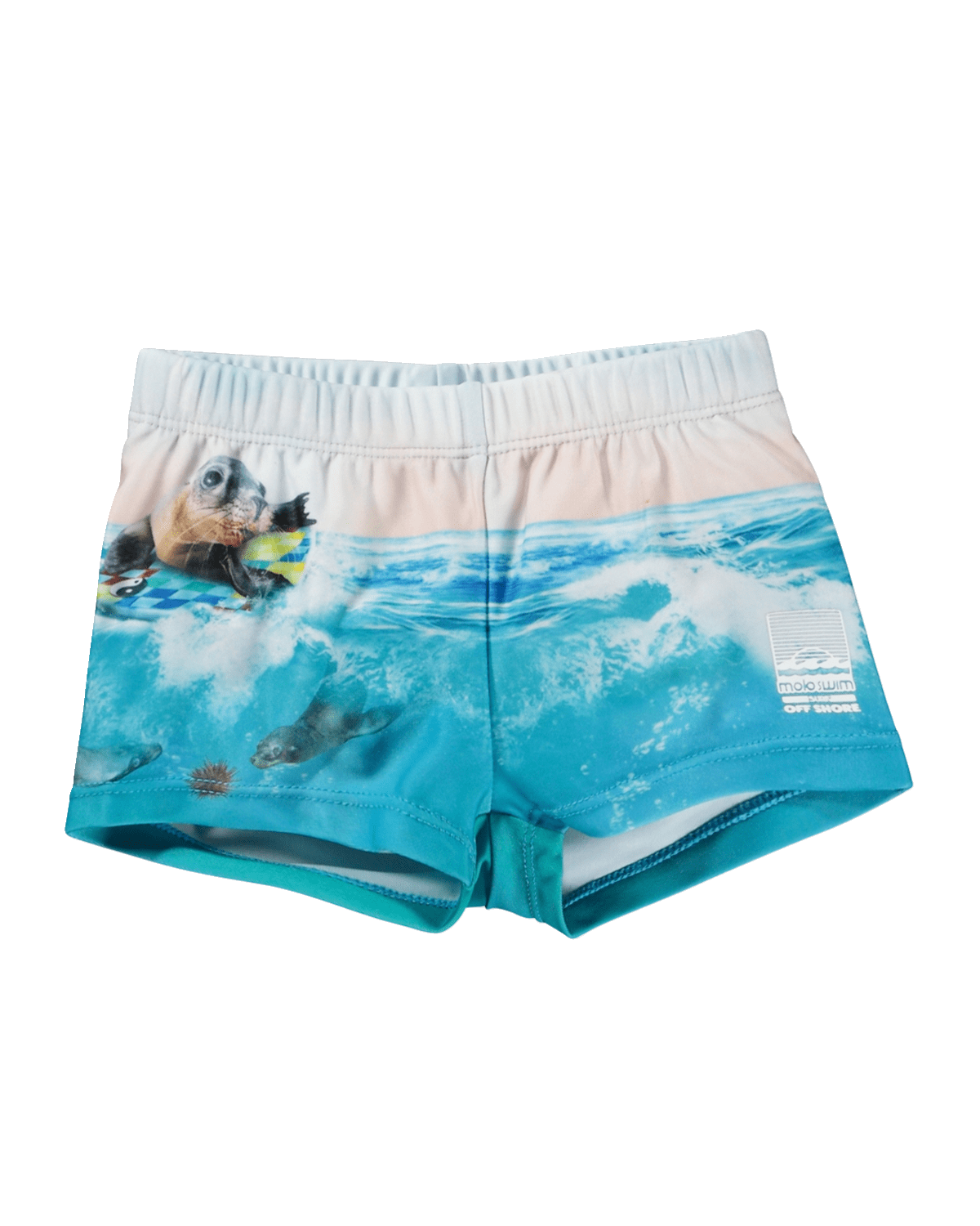 Molo Boy's Nansen Sea Lion Swim Trunks, Size 3M-3T