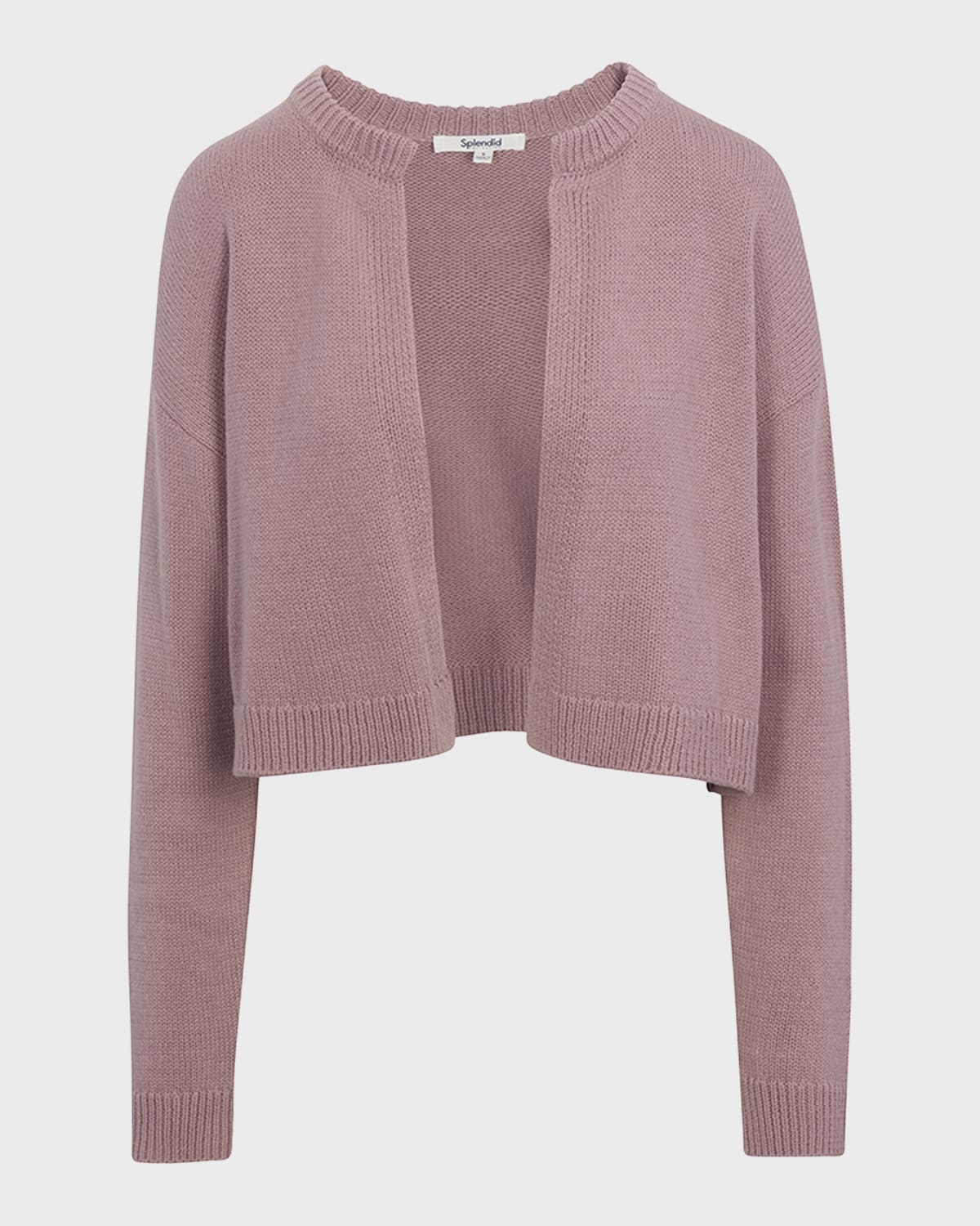 Splendid Lily Cropped Open-Front Cardigan