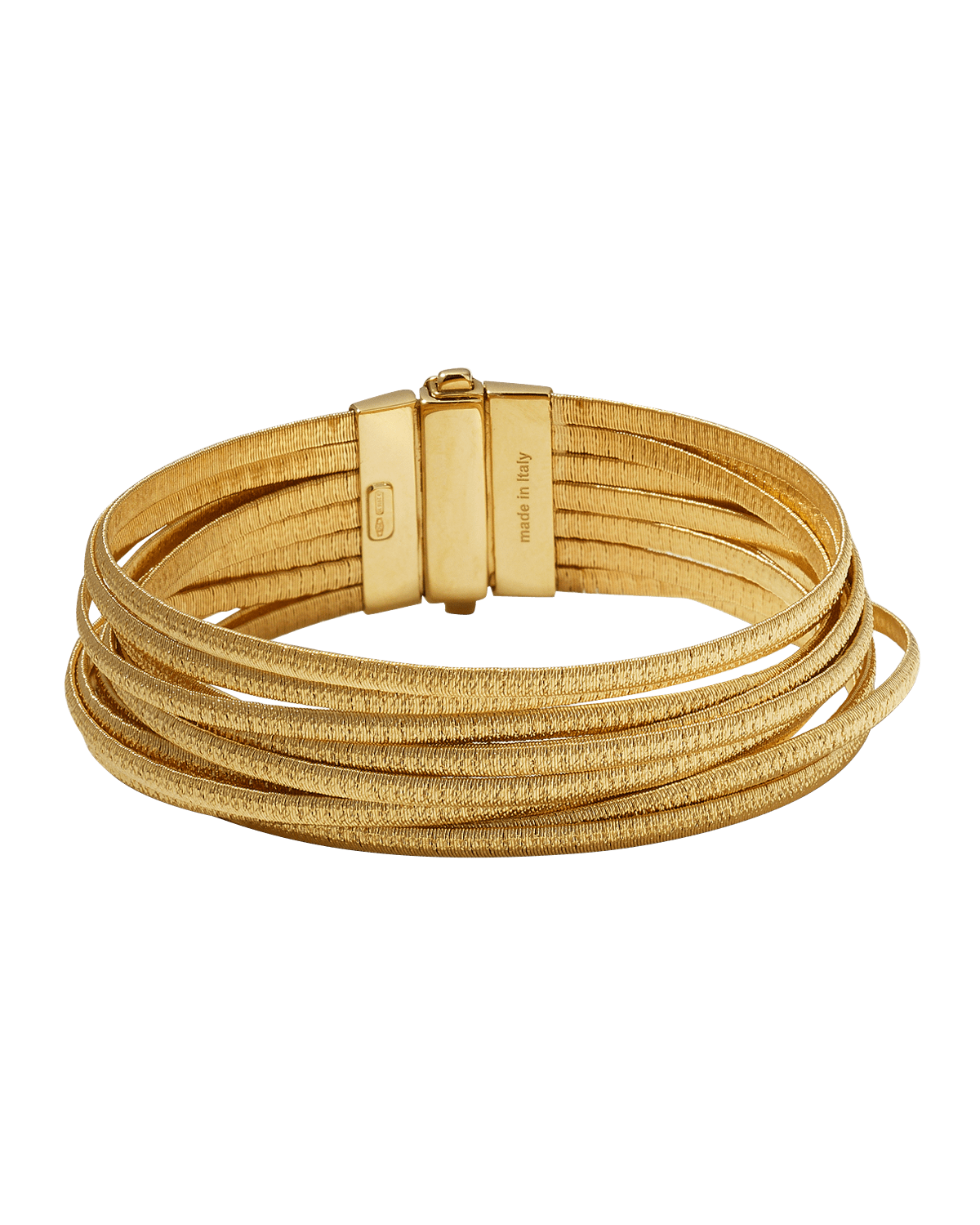 Elizabeth Locke Amulet 19k Gold Hinge Bangle | Neiman Marcus
