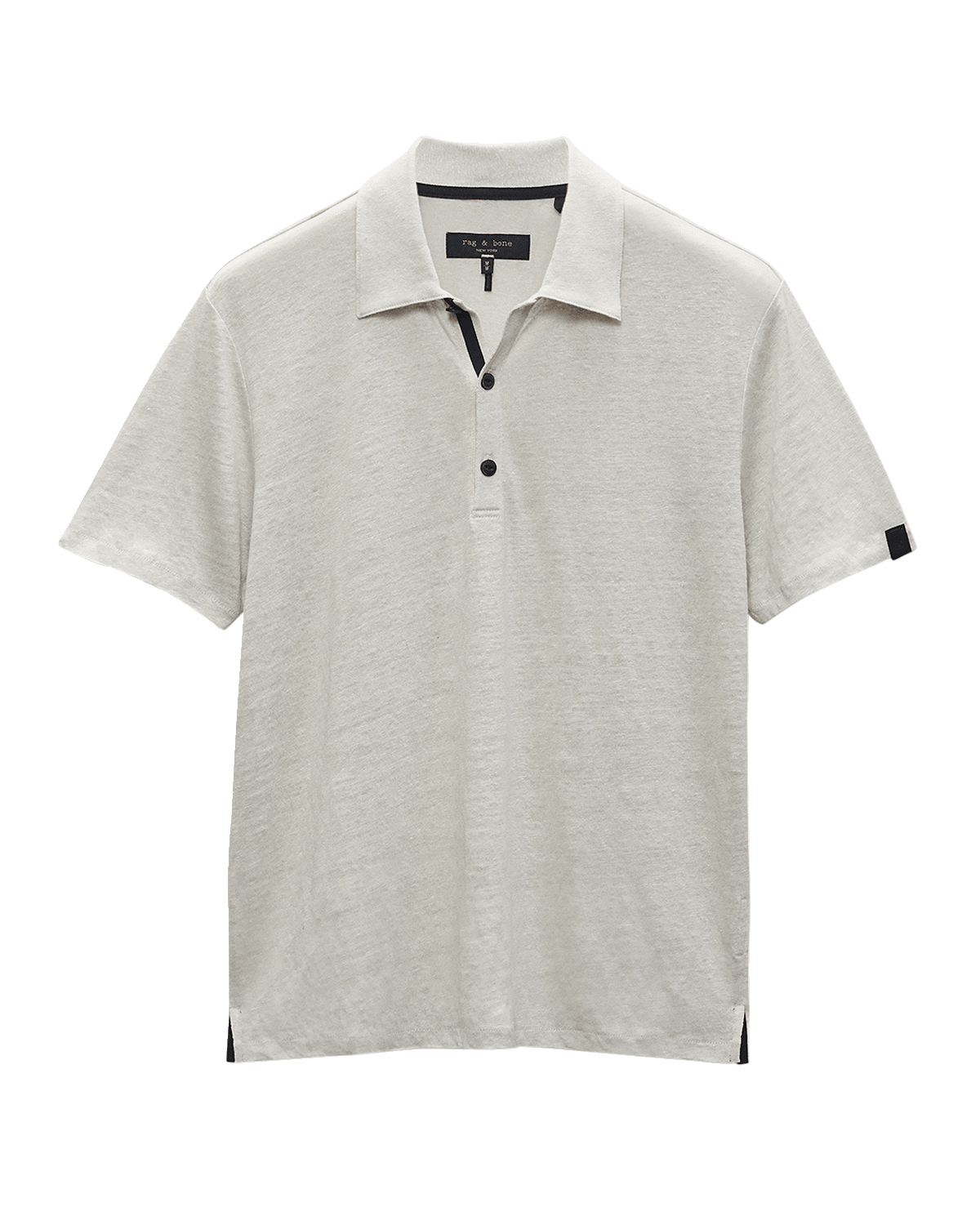 Rag & Bone Men's Taped Linen Polo Shirt