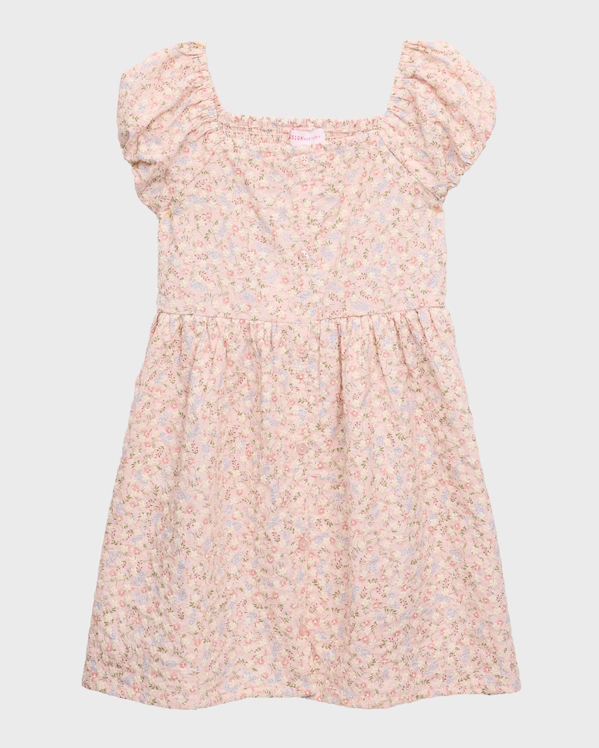 Design History Girl's Micro-Floral Print Dress, Size 4-6X