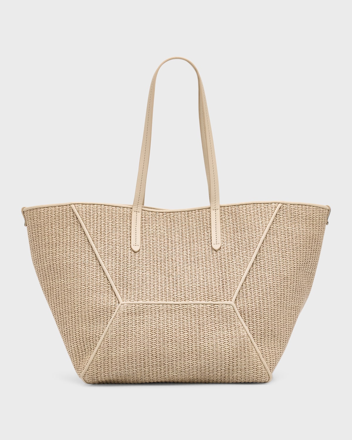 Brunello Cucinelli Medium Shopper Raffia Tote Bag