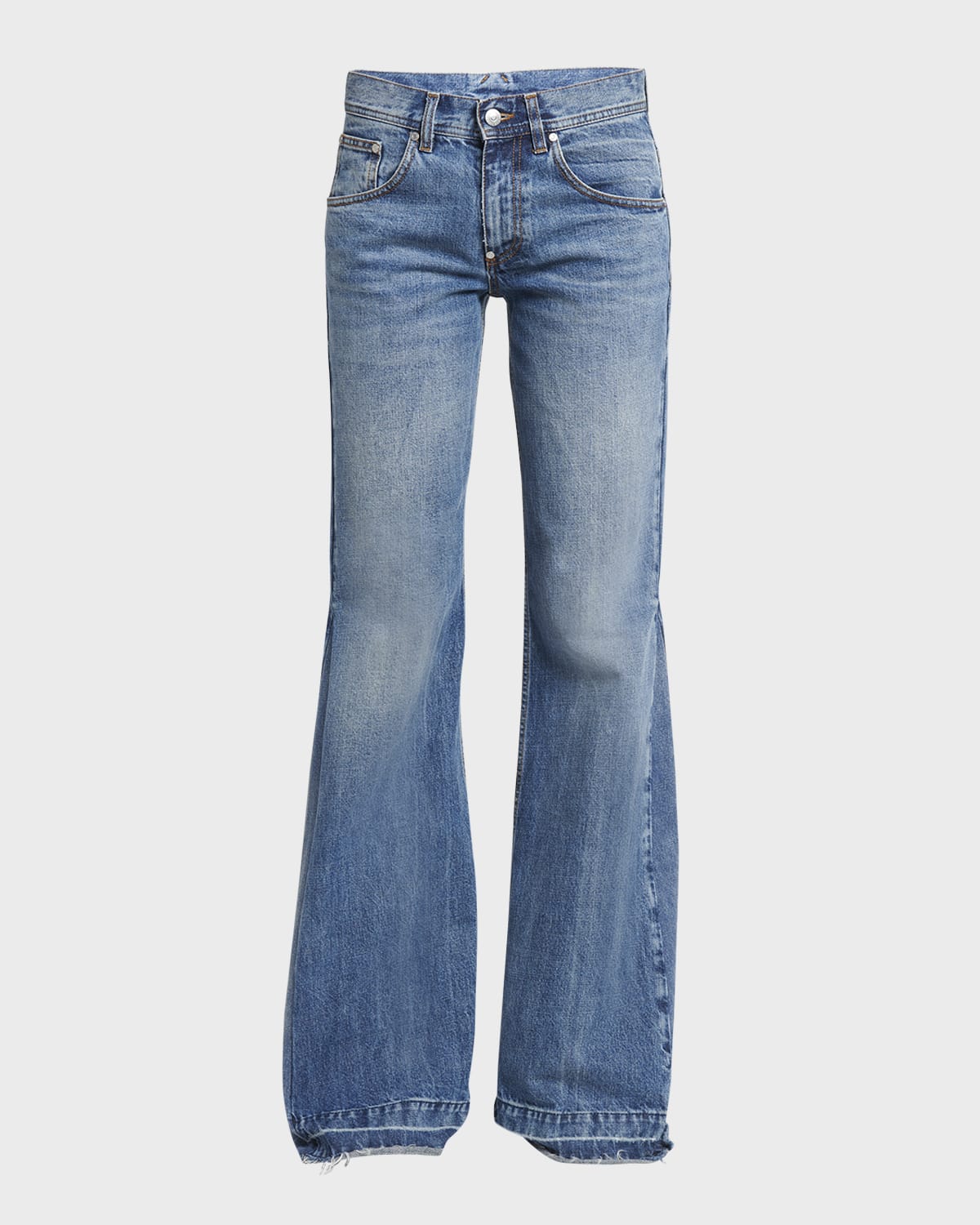 Khaite Benny Crop Flare Jeans | Neiman Marcus