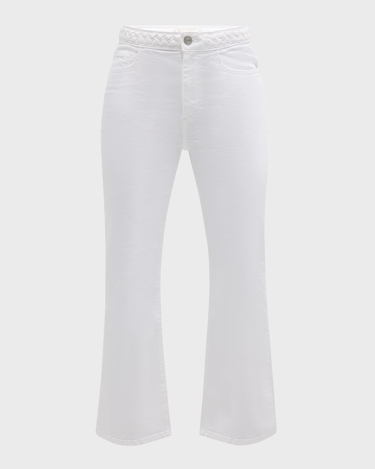 FRAME Braided Crop Mini Bootcut Jeans