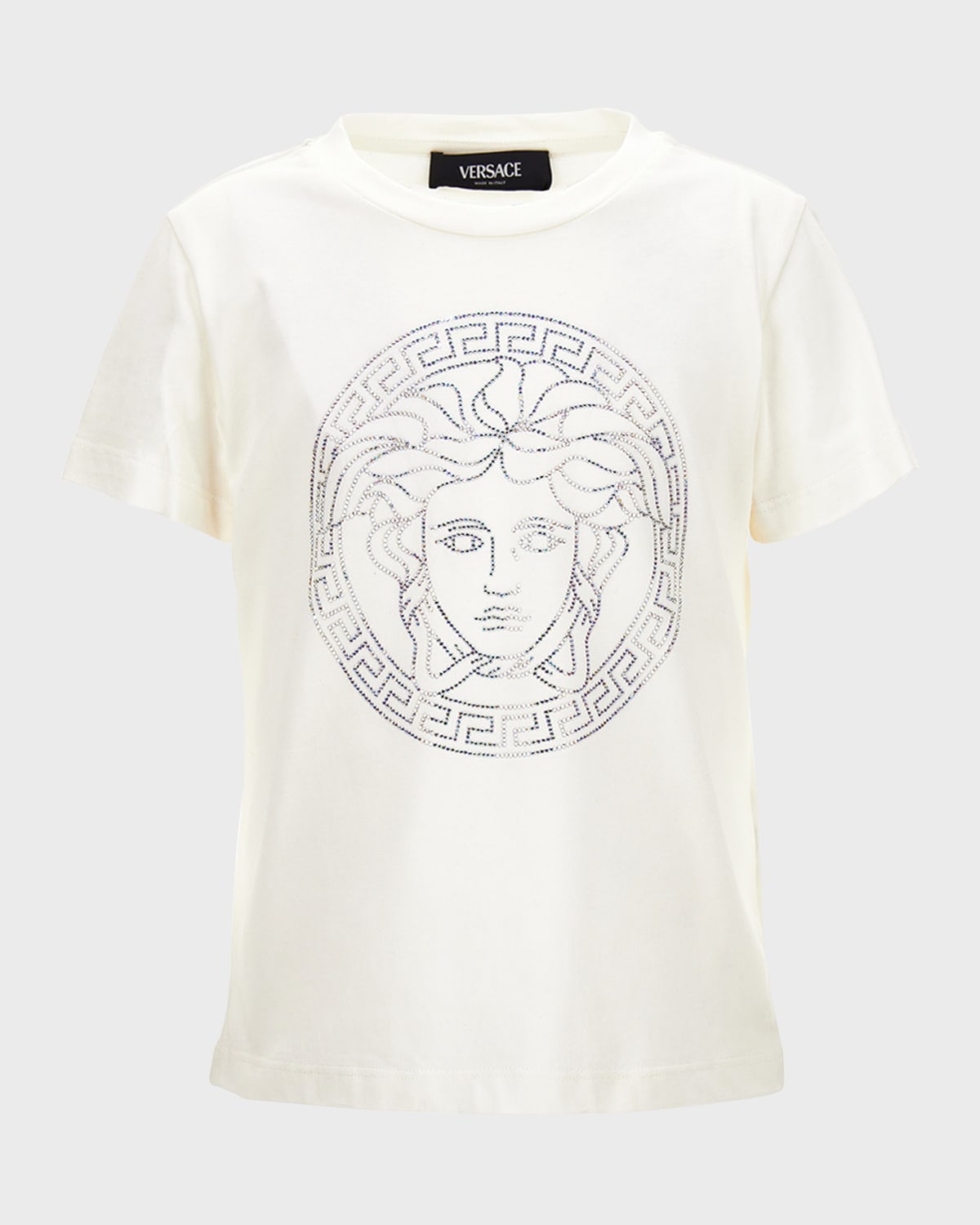 Versace Girl's Medusa & Greca Trim Graphic T-Shirt, Size 4-6