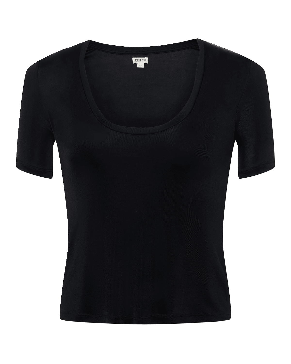 L'Agence Felice Short-Sleeve Scoop-Neck Tee