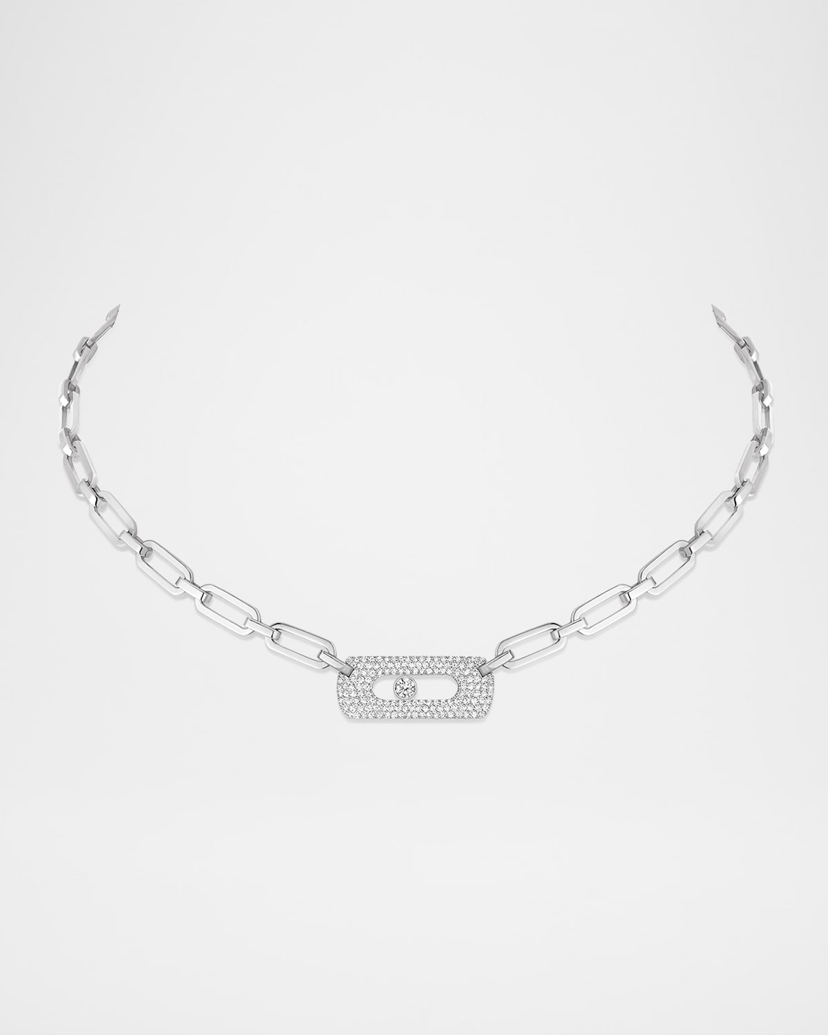 Messika My Move 18K White Gold Diamond Necklace
