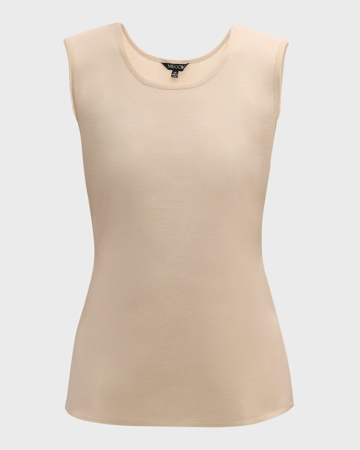 Misook Scoop-Neck Classic Knit Tank Top