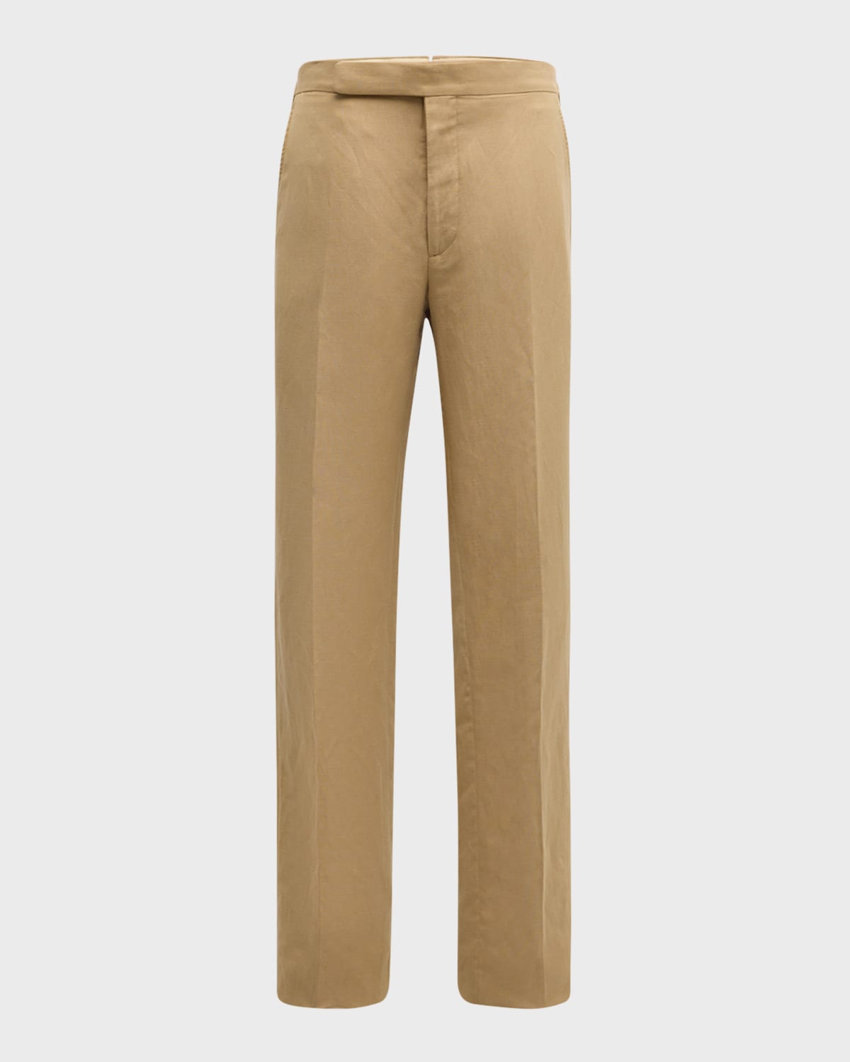 Ralph Lauren Purple Label Men's Gregory Hand-Tailored Silk-Linen Trousers