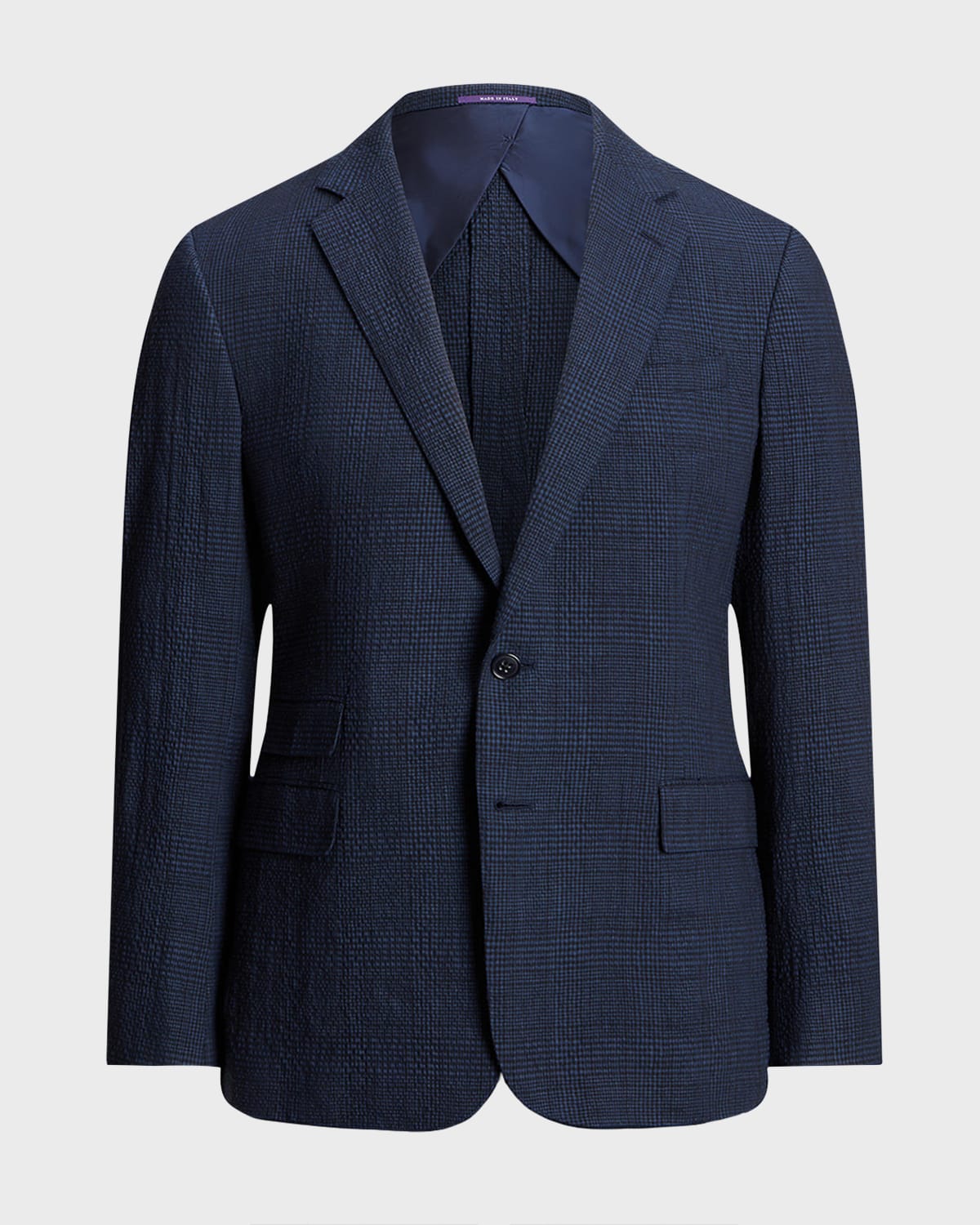 Ralph Lauren Purple Label Men's Kent Hand-Tailored Plaid Seersucker Suit