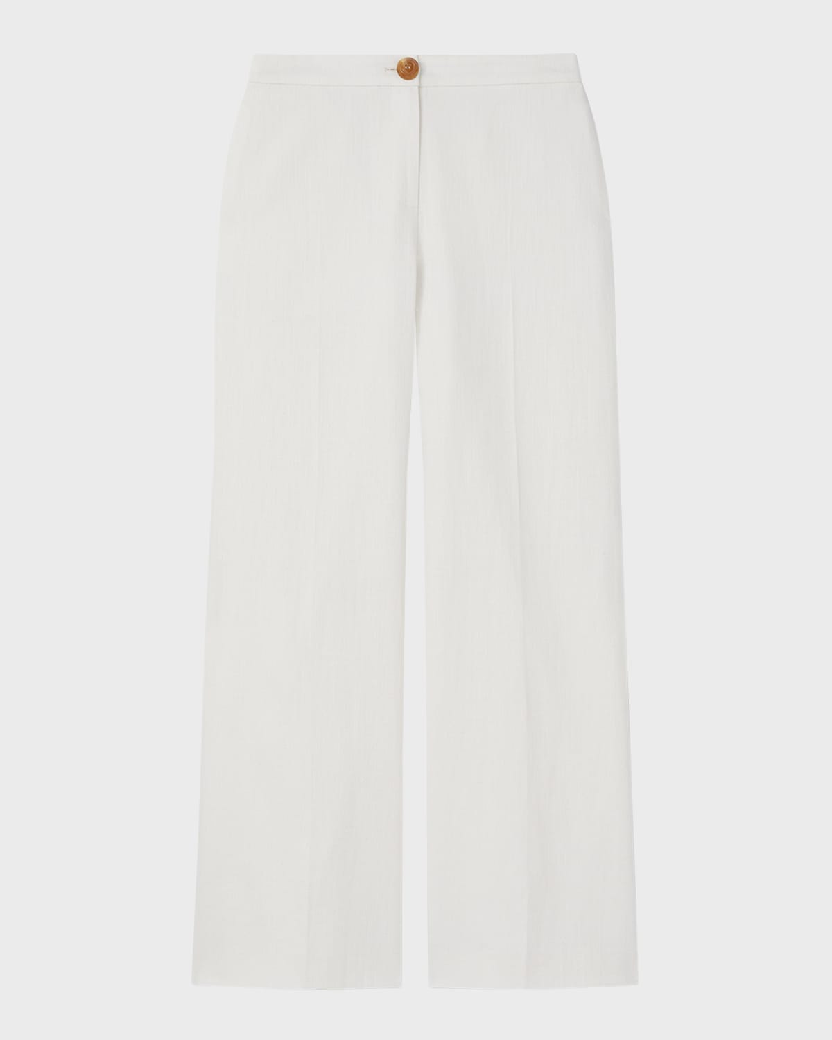 LK Bennett Ami High-Rise Wide-Leg Linen Trousers