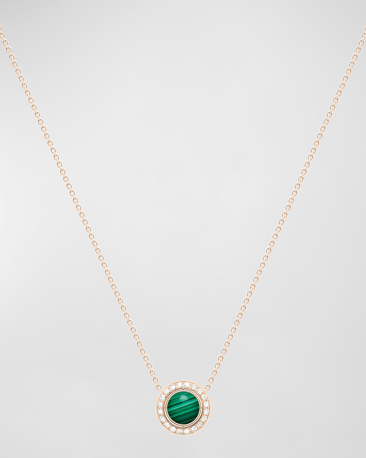 PIAGET Possession 18K Rose Gold Possession Malachite Pendant Necklace