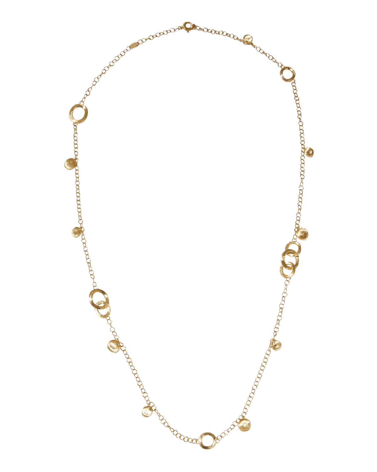 Marco Bicego 18k Jaipur Yellow Gold Long Charm Necklace