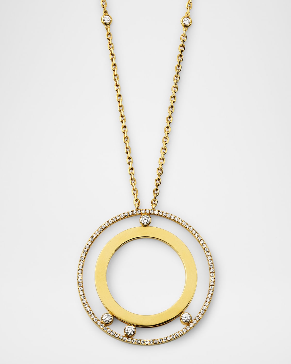 Messika Move Romane 18K Yellow Gold Diamond Necklace