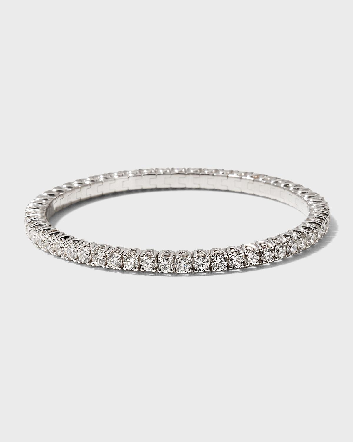White Gold 55 Round Diamond Tennis Bracelet