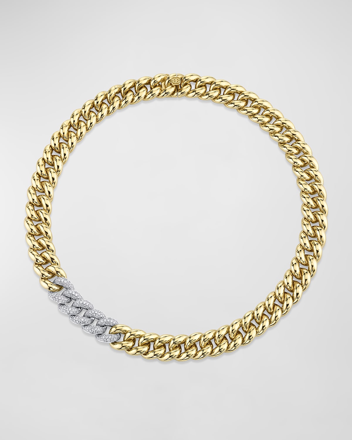 Sydney Evan 14k Two-Tone Diamond Curb Chain Necklace