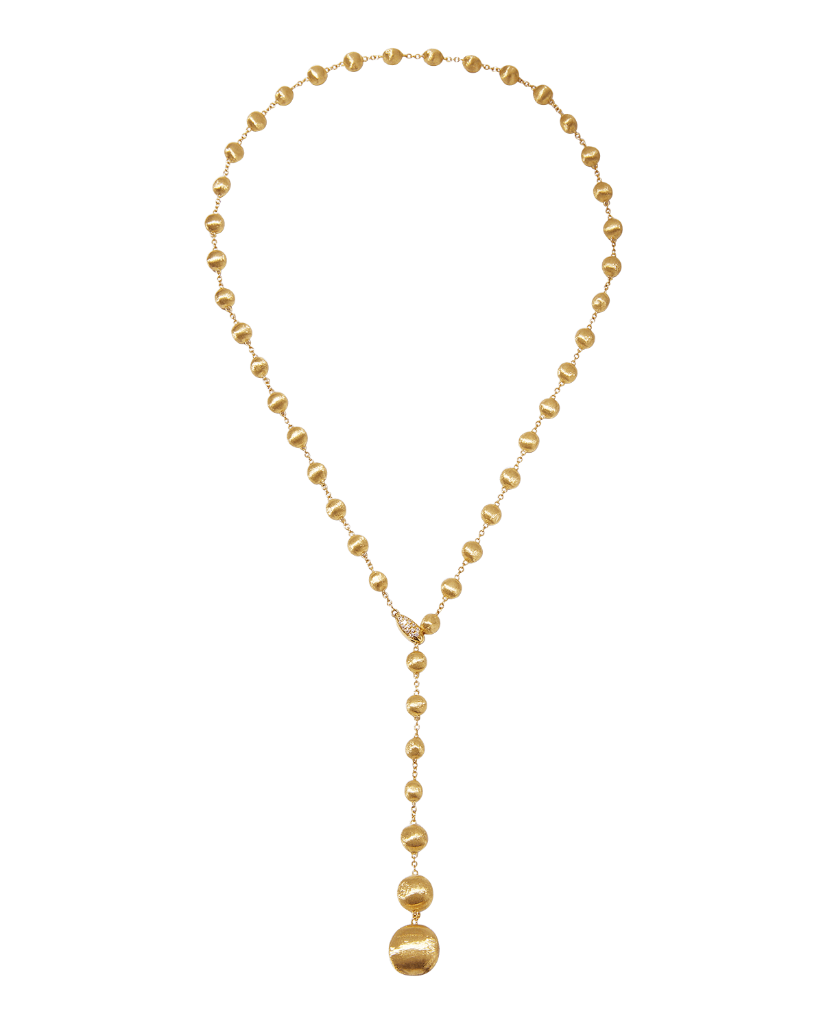 Marco Bicego Africa 18k Diamond Lariat Necklace